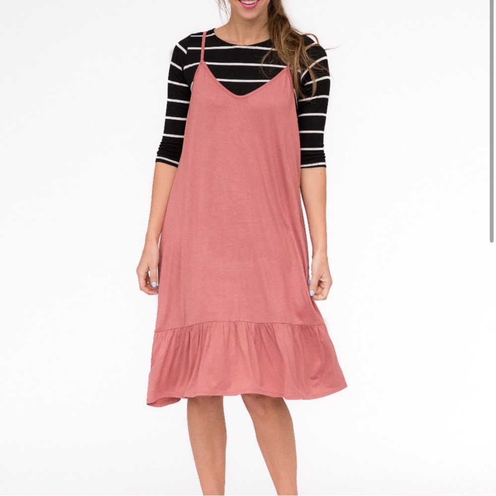 Pink Strappy Dress